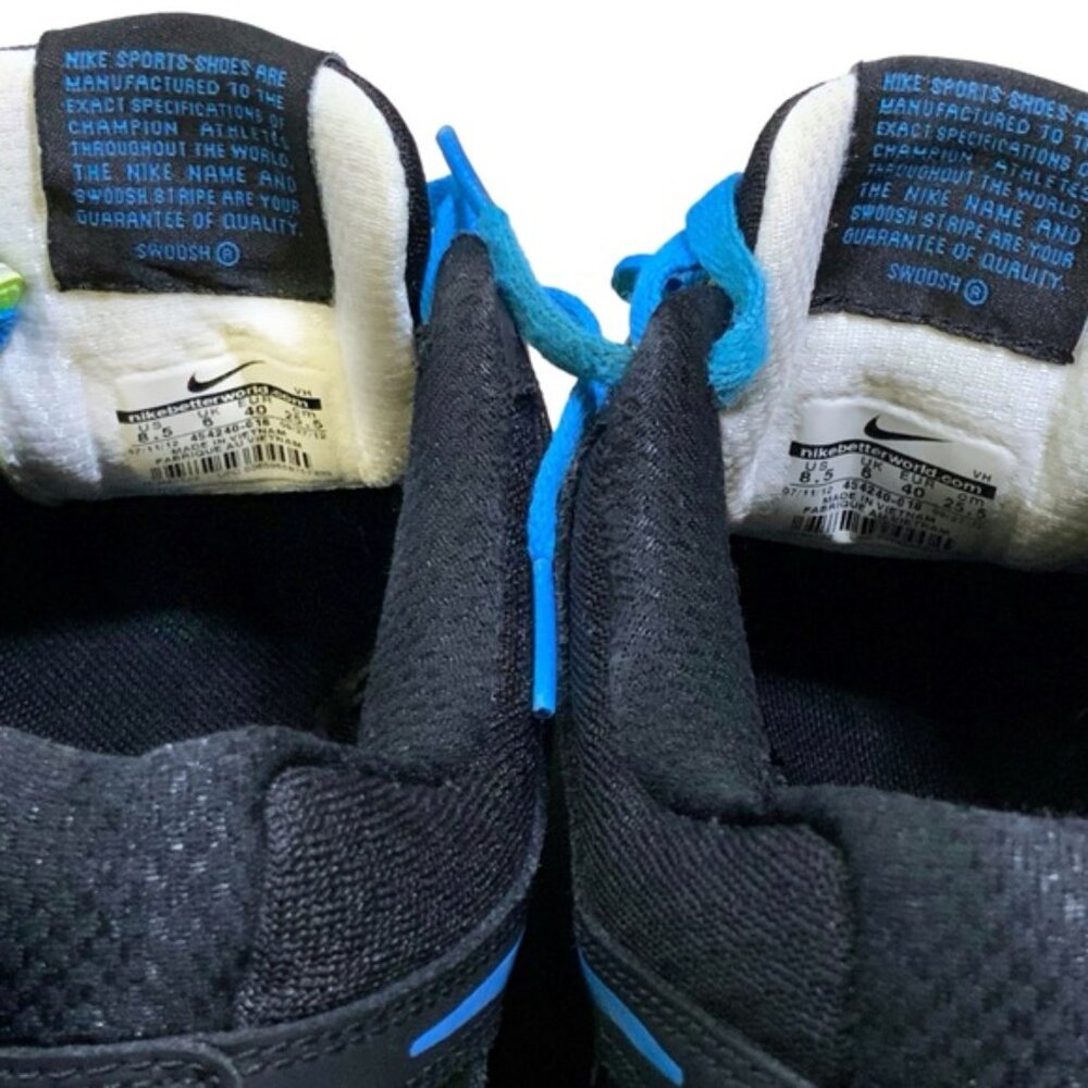 Nike Dual Fusion ST2 Running Shoe 454240-018 Black Volt Blue Lime Women Sz 8.5 - Picture 5 of 16